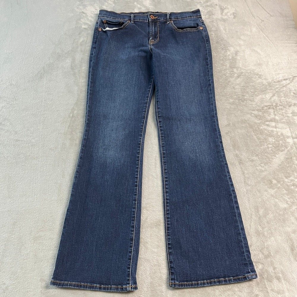 Lucky Brand Sweet N Low Bootcut Jeans Dark Wash Blue Denim 12/31 Denim Flare